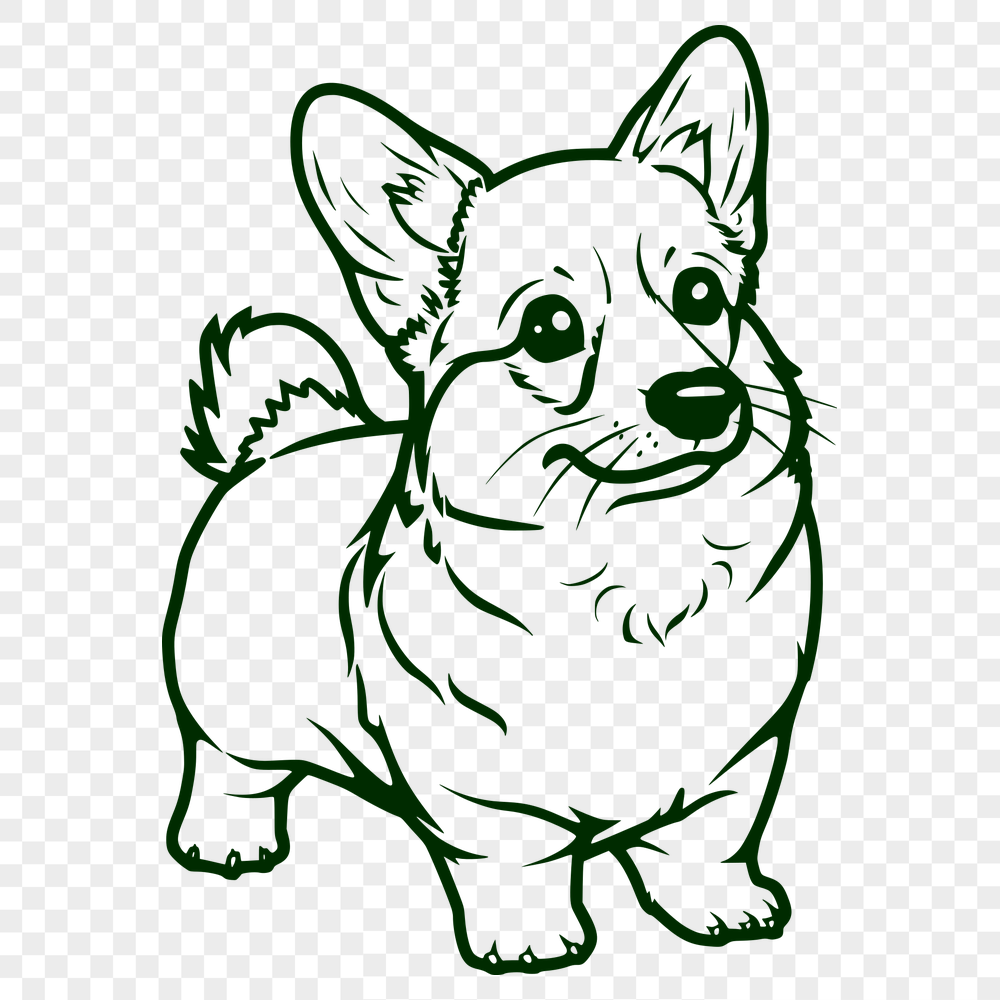 Unique Corgi Vector Art