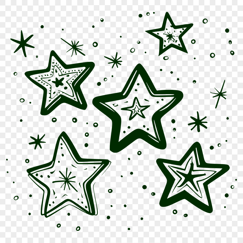 Star Vector Drawing In PDF File Format For Free Download