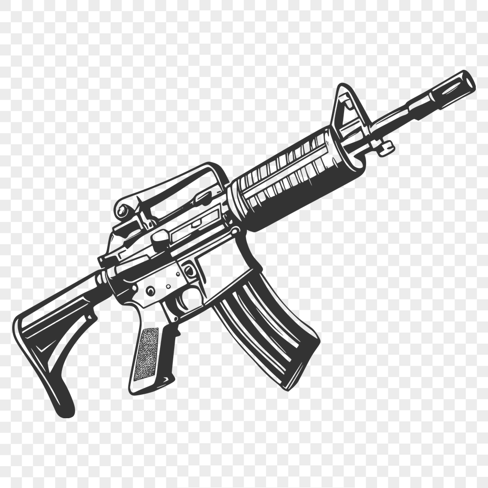 Artistic Gun In DXF Free Commercial Use Download