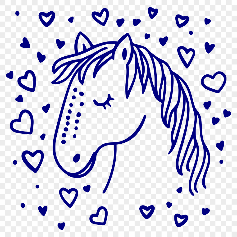 Horse Vector Art In DXF File Format For Free Download