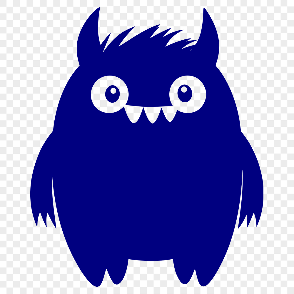 Beautiful Monster Clipart - Free DXF