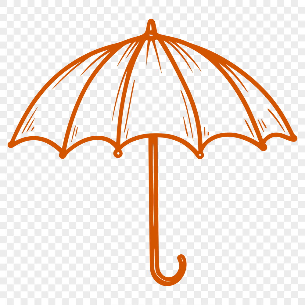 Colorful Umbrella Illustration An illustration of a colorful umbrella with a distinctive design.