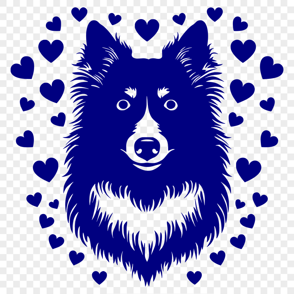 Free Creative Shetland Sheepdog Vector Image