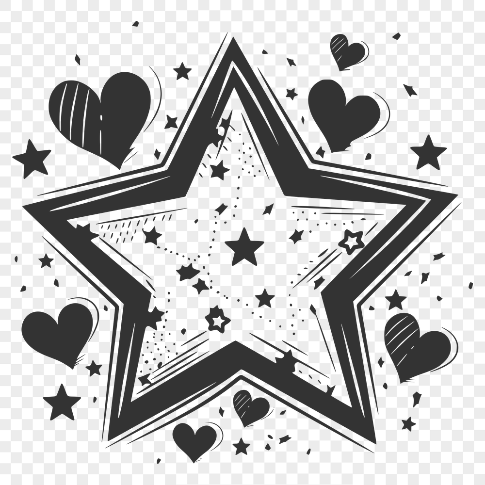 Beautiful Star In SVG Free Commercial Use Download