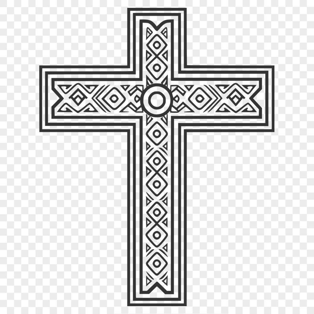 Free Free Crucifix Vector Image