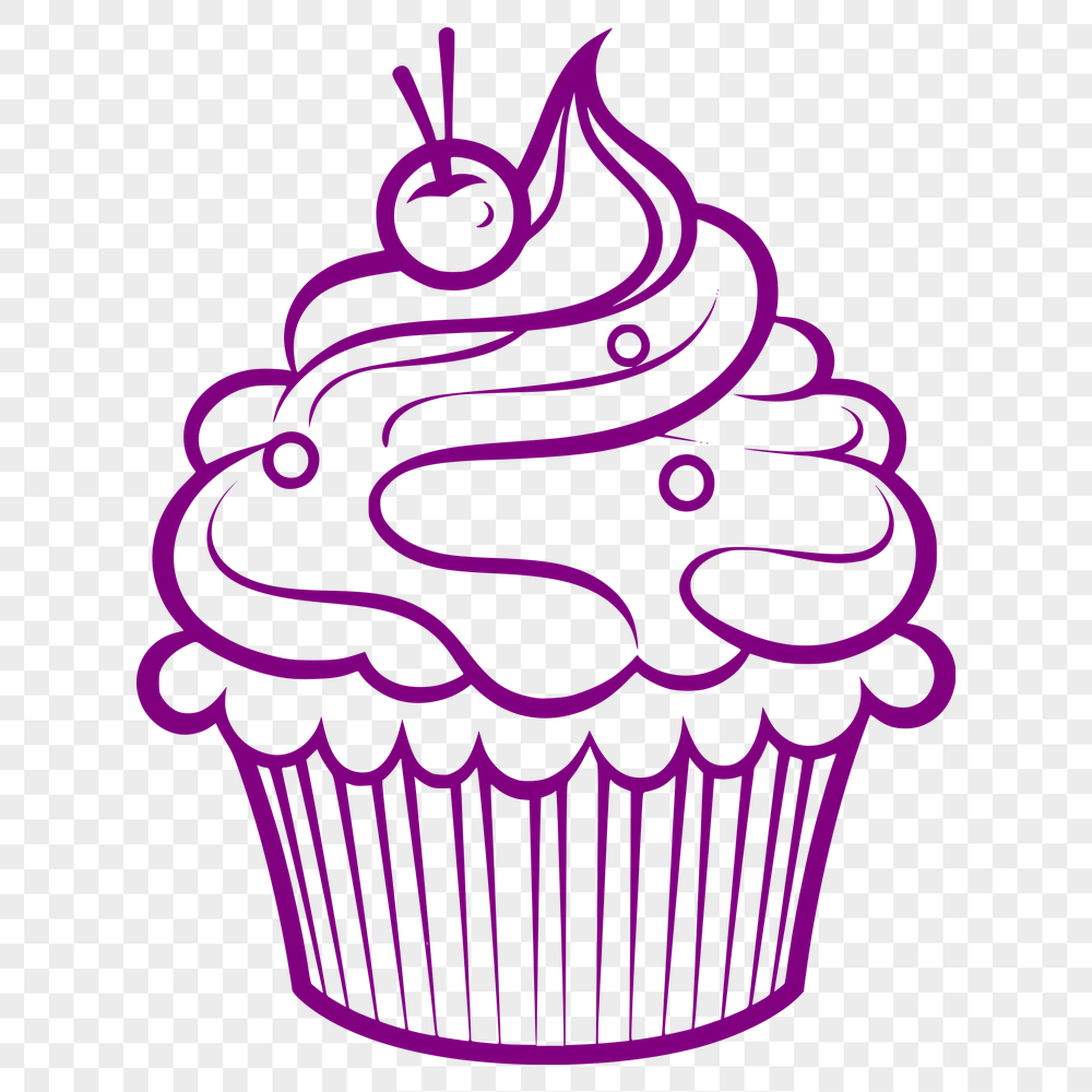 Artistic Cupcake Template