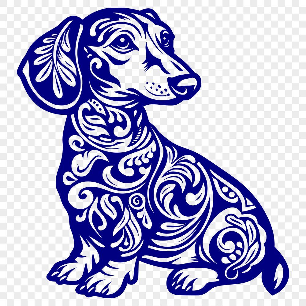 Artistic Sitting Dachshund PDF