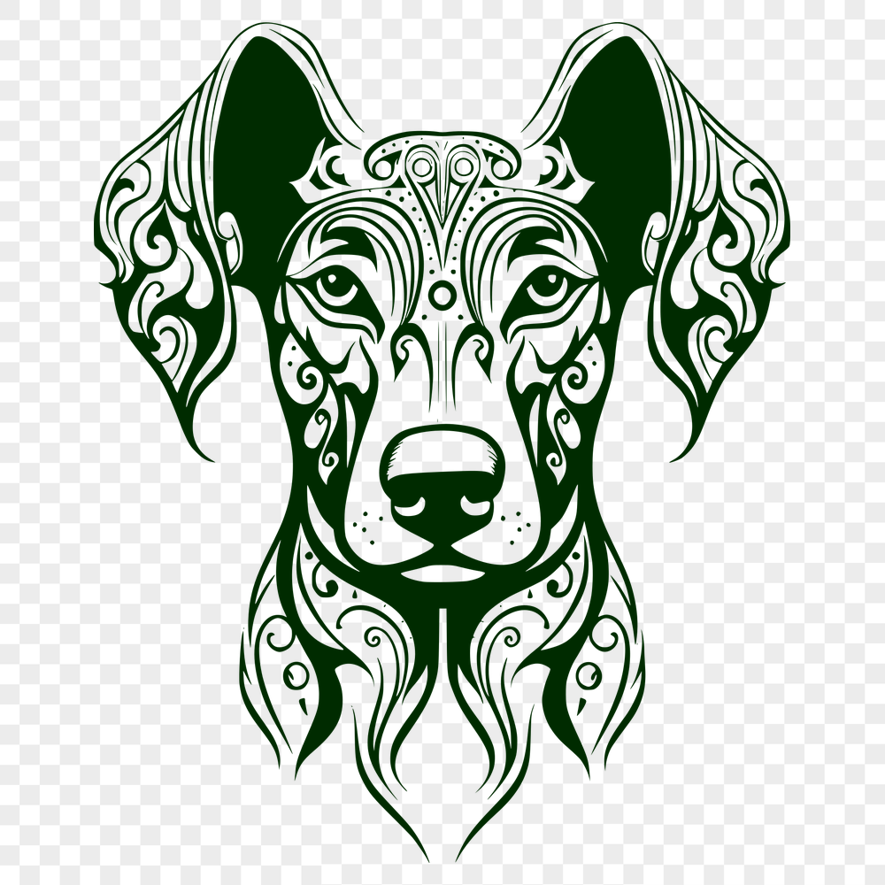 Free Unique Doberman Pinscher Vector Art