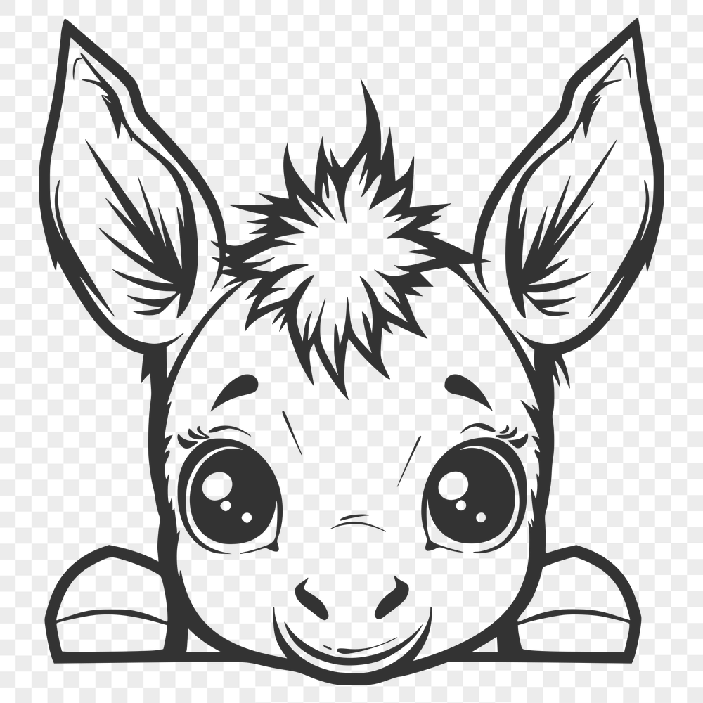 Free Creative Donkey Artwork