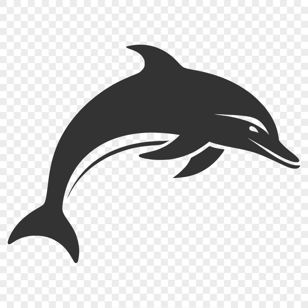 Artistic Dolphin Drawing