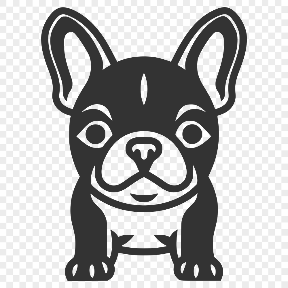 Free Unique French Bulldog Illustration