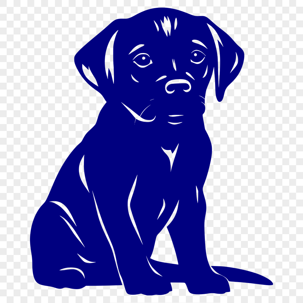 Free Sitting Puppy Template