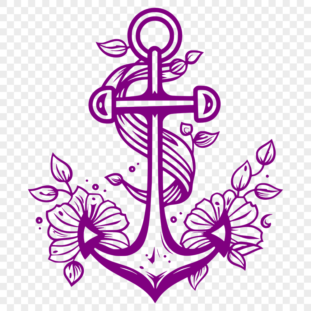 Free Artistic Anchor Vector Illustration