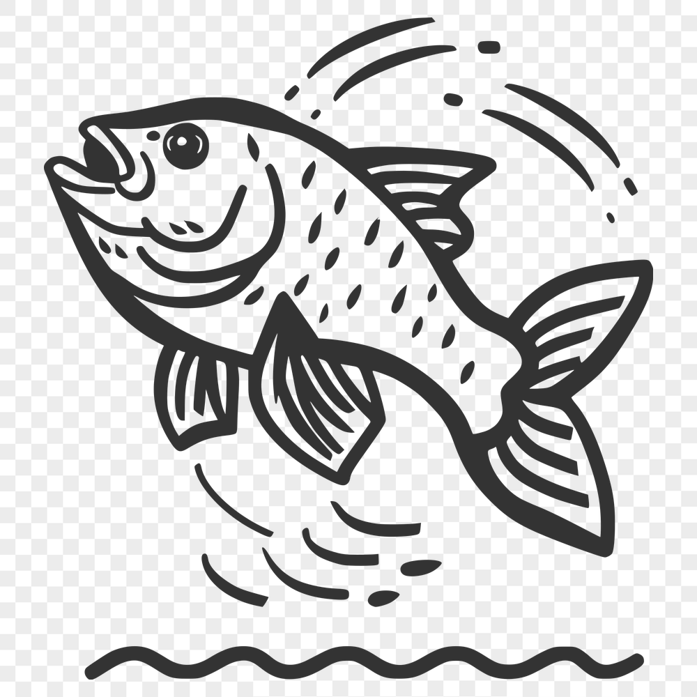 Free Free Fish Simple Line Drawing