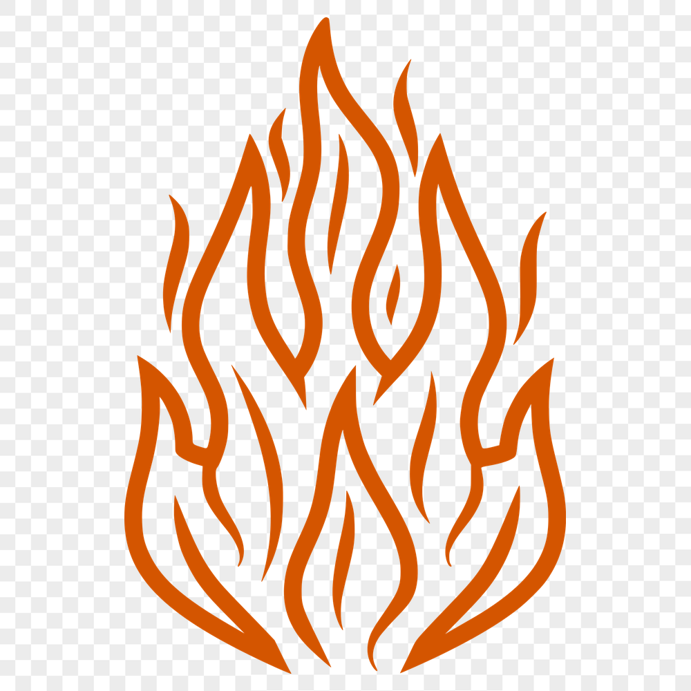 Unique Flames Vector Image