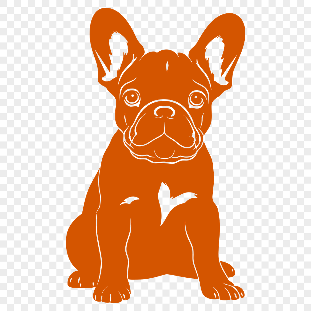 Unique French Bulldog Vector Art