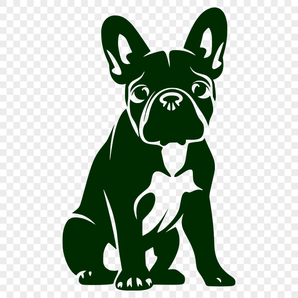 Free Sitting Dog Vector Art