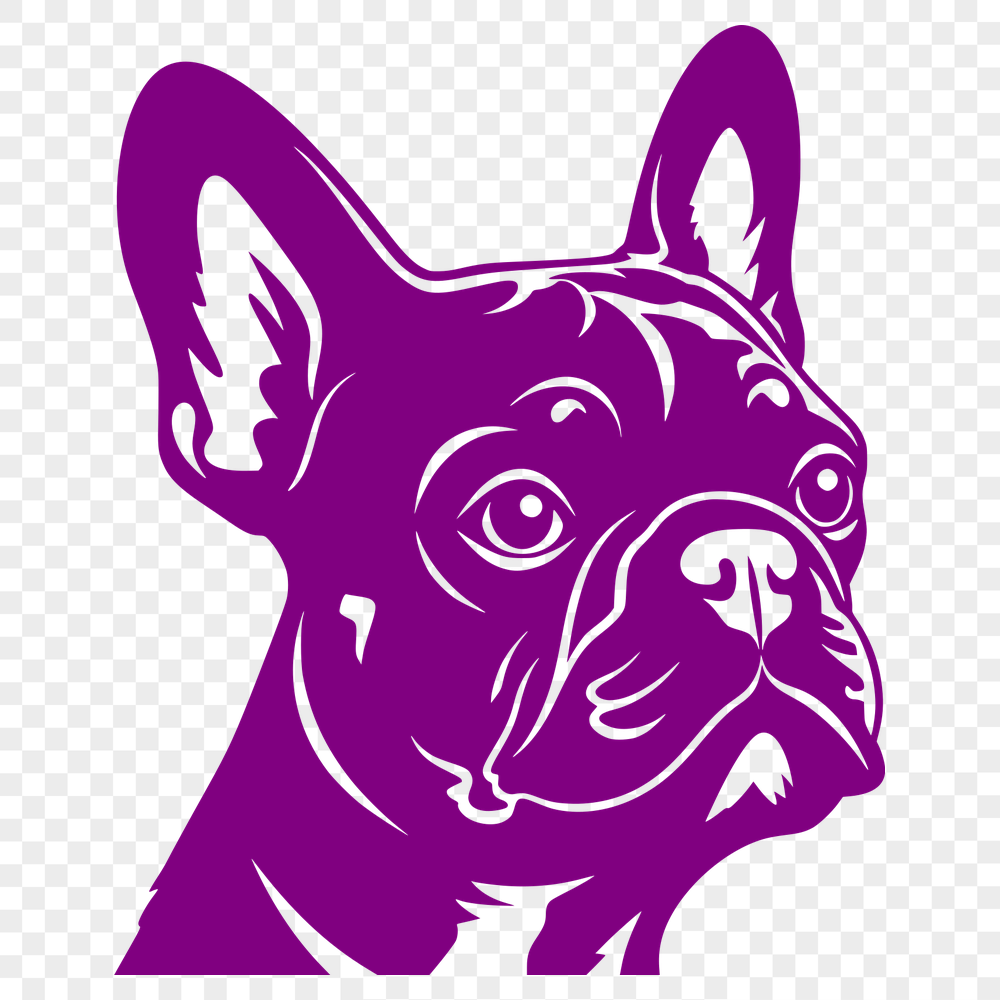 Creative French Bulldog Vector Image