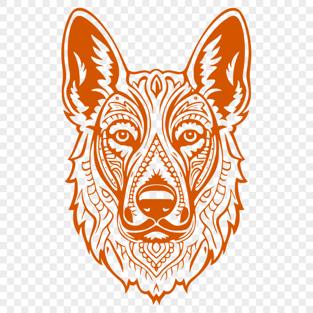 Stunning German Shepherd Clipart