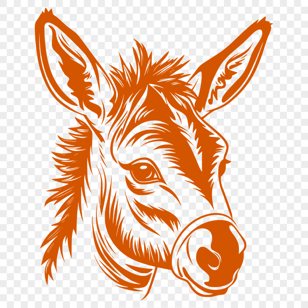 Artistic Donkey Digital Drawing