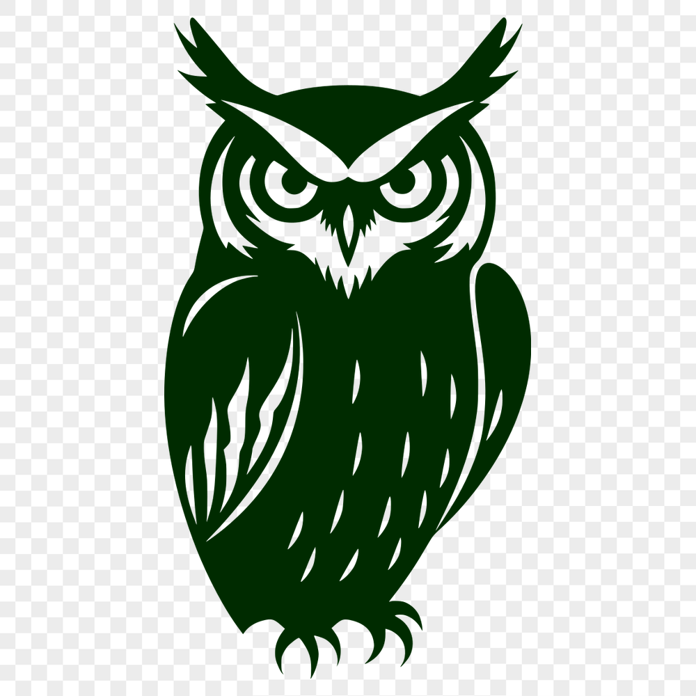 Perched Owl Vector Craft File