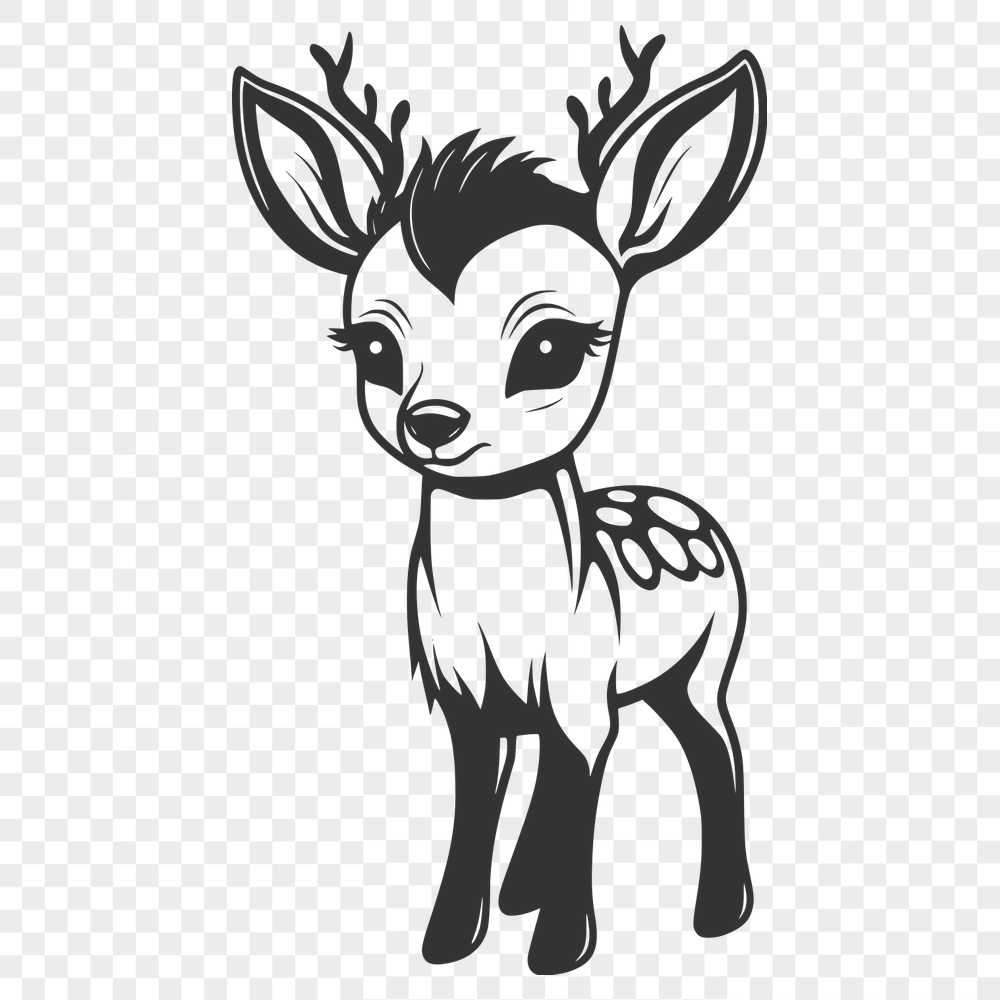 Cute Deer Digital Artwork