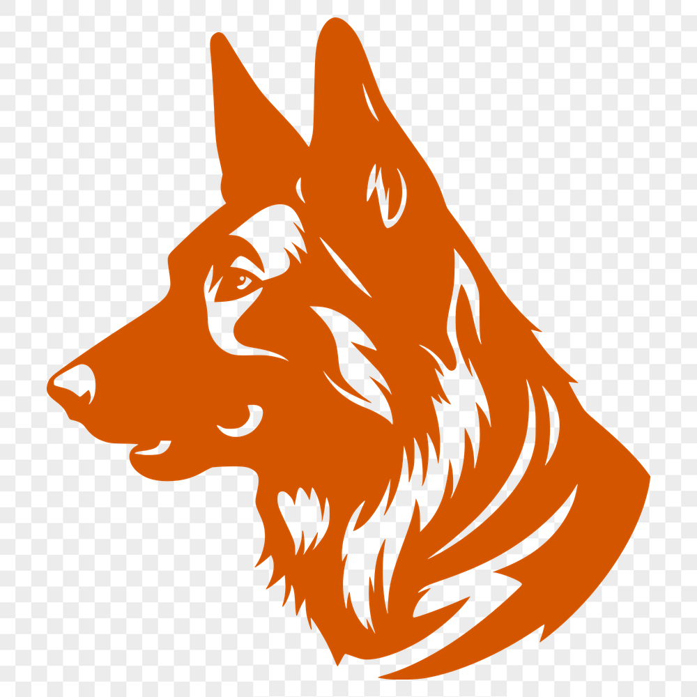 Free Creative German Shepherd Vector Drawing