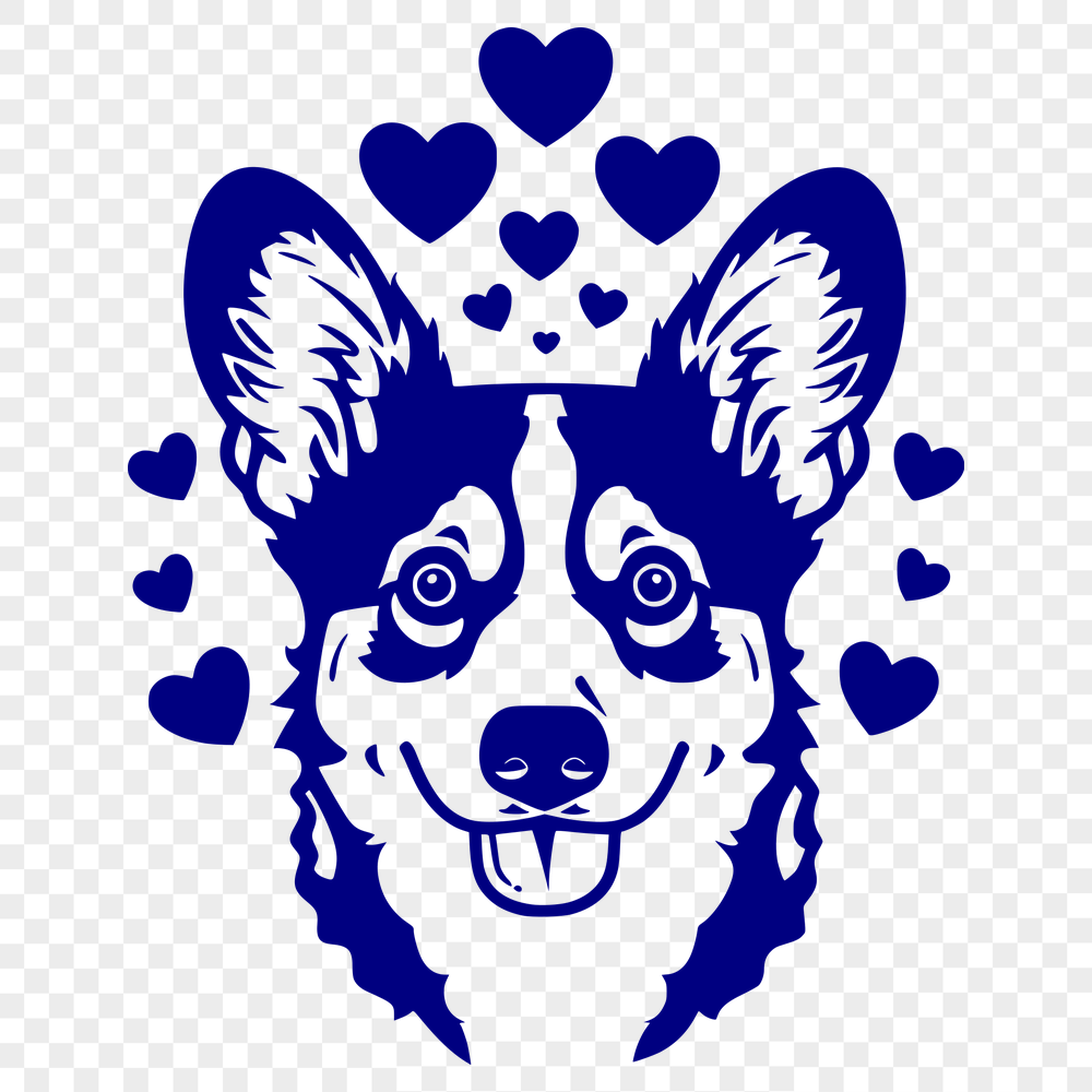 Artistic Welsh Corgi Design