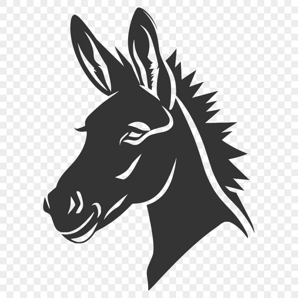 Artistic Donkey Vector Image