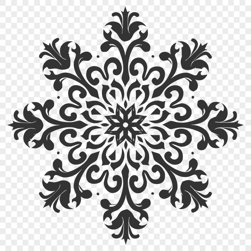 Ornate Snow In PDF And PNG