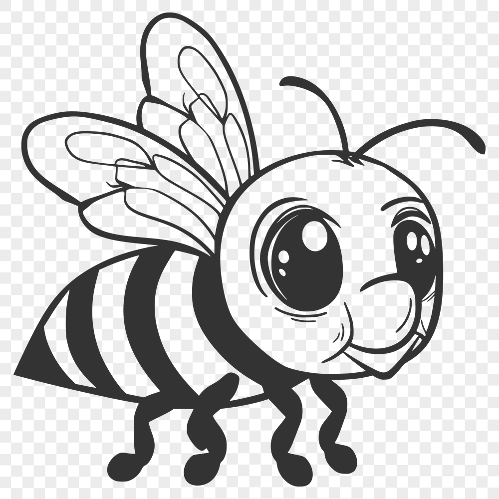 Free Stunning Bee Illustration