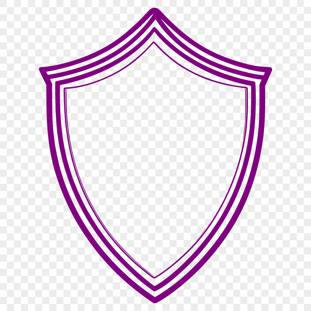 Metal Shield Design Vector Art for Cutting Machines and Crafts A simple metal shield design, suitable for vector art and cutting machine projects.