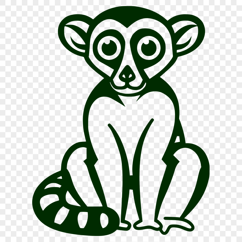 Free Beautiful Lemur Clipart