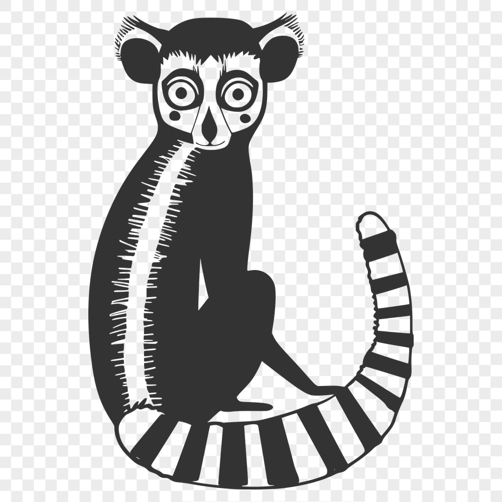 Free Creative Lemur Decal