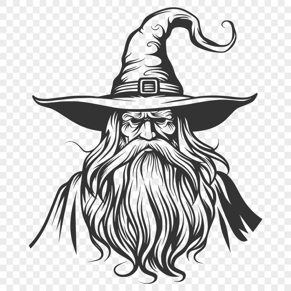 Beautiful Wizard Vector Craft File