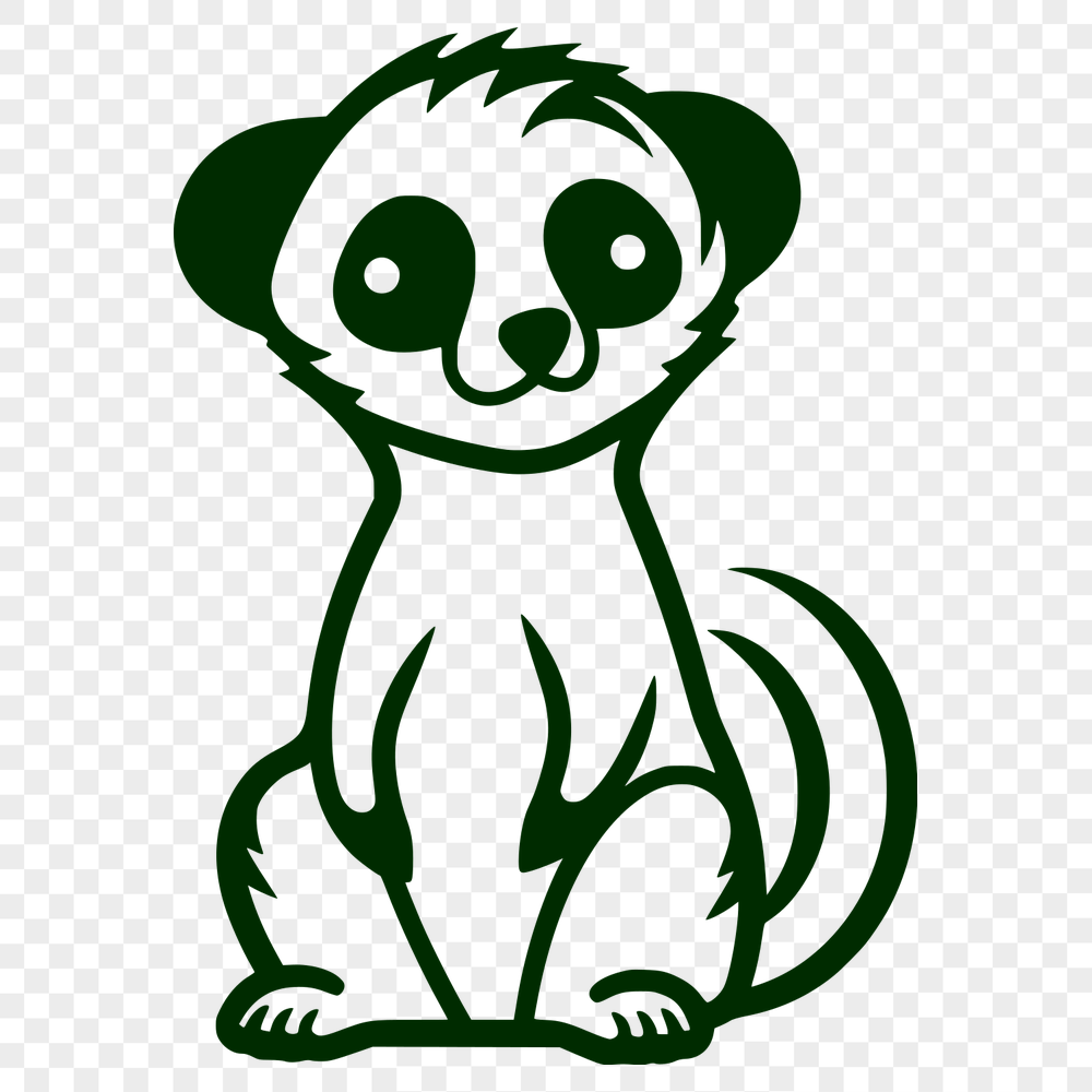 Sitting Meerkat PNG