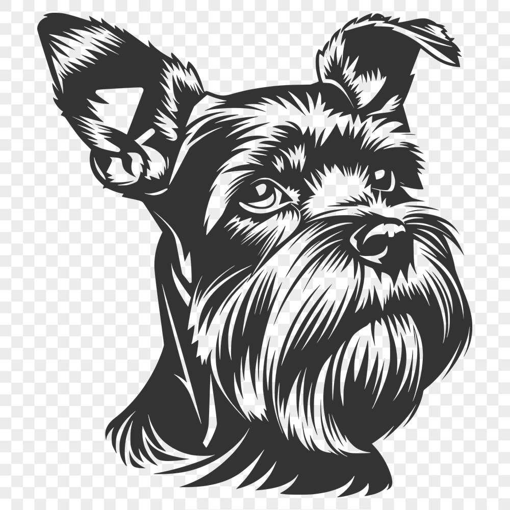 Unique Miniature Schnauzer - For Laser Project