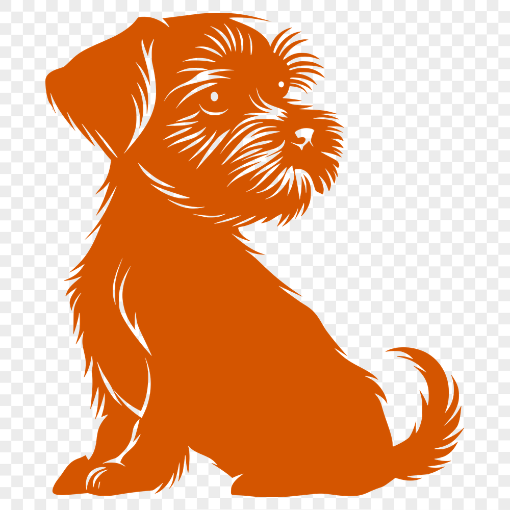 Free Artistic Miniature Schnauzer Vector Art