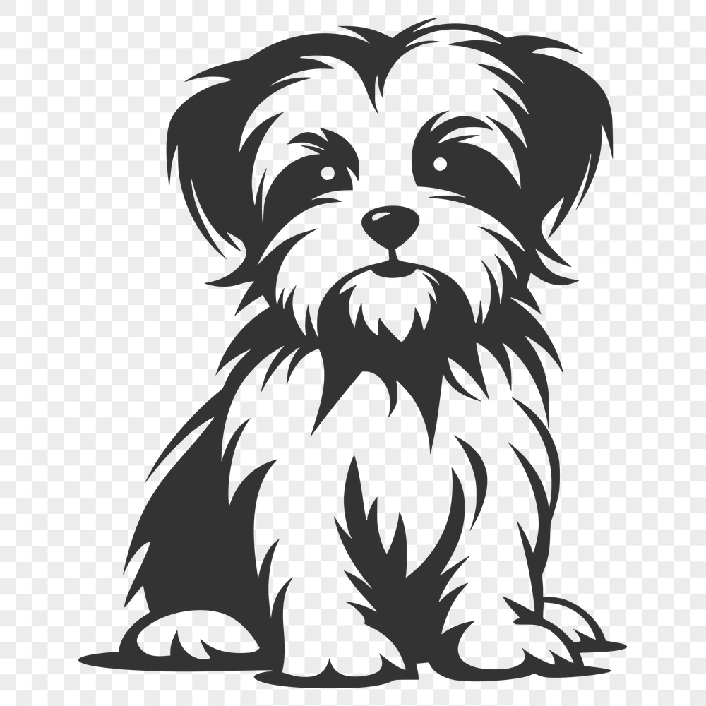 Free Stunning Morkie Clip Art