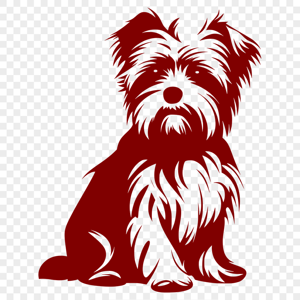 Unique Sitting Morkie Template