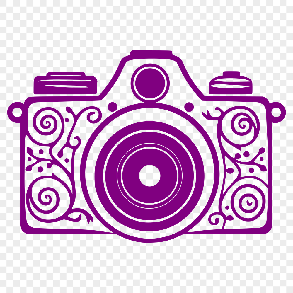 Ornate Camera SVG, PNG, PDF And DXF Files