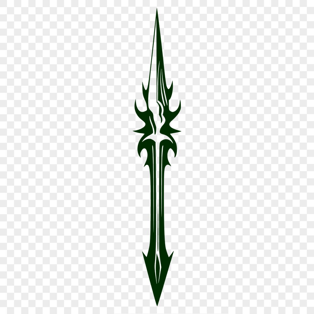 Free Unique Dagger Stencil