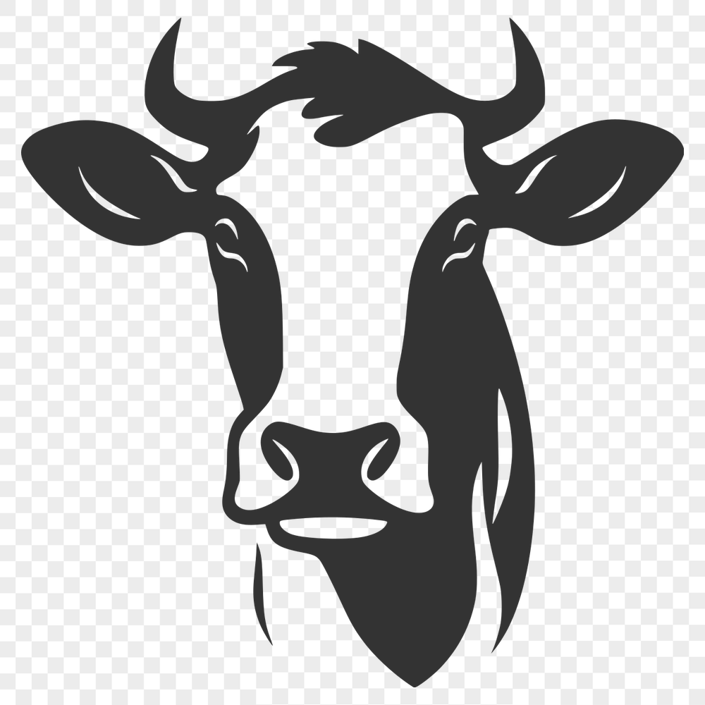 Free Creative Cow Vector Drawing