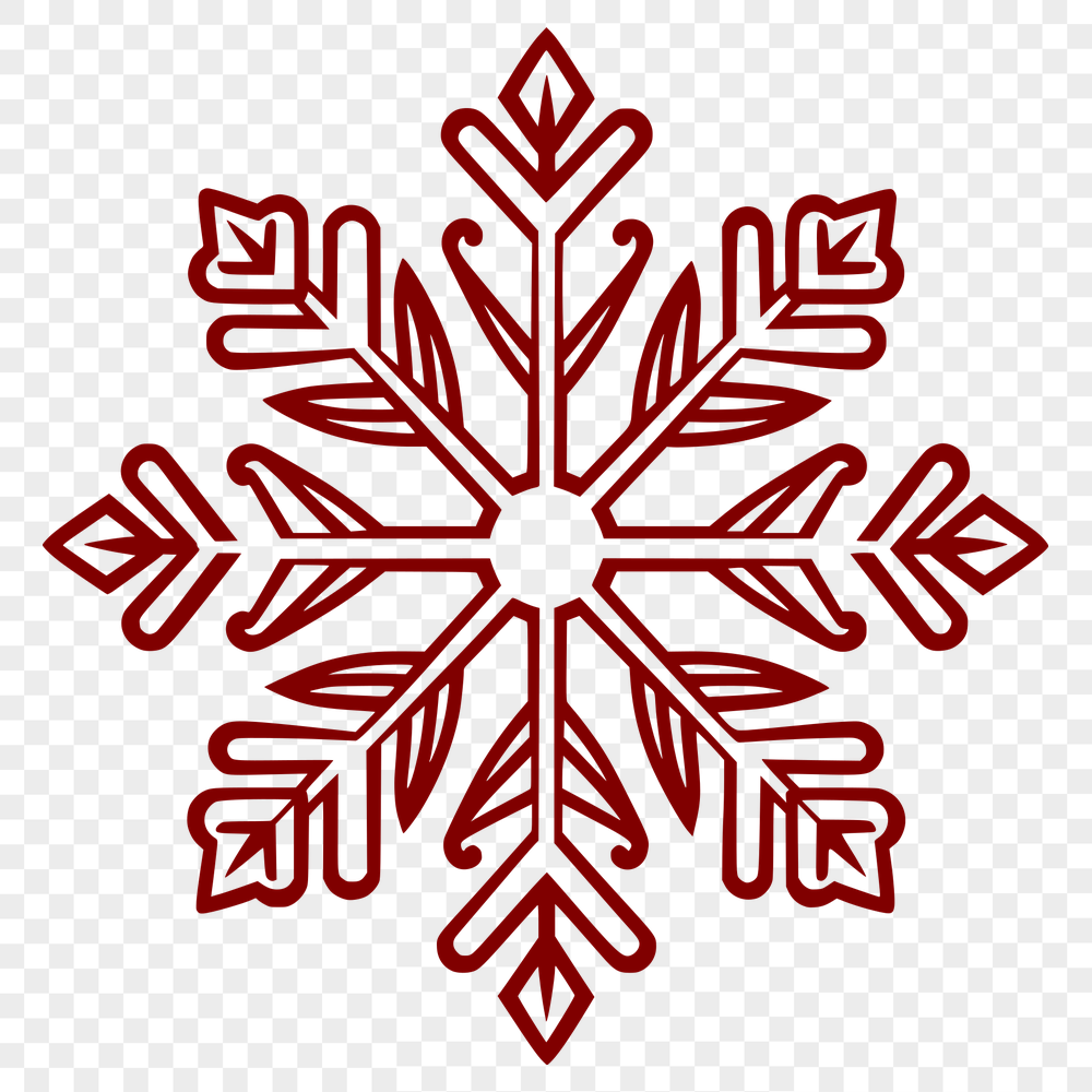 Artistic Snowflake In SVG