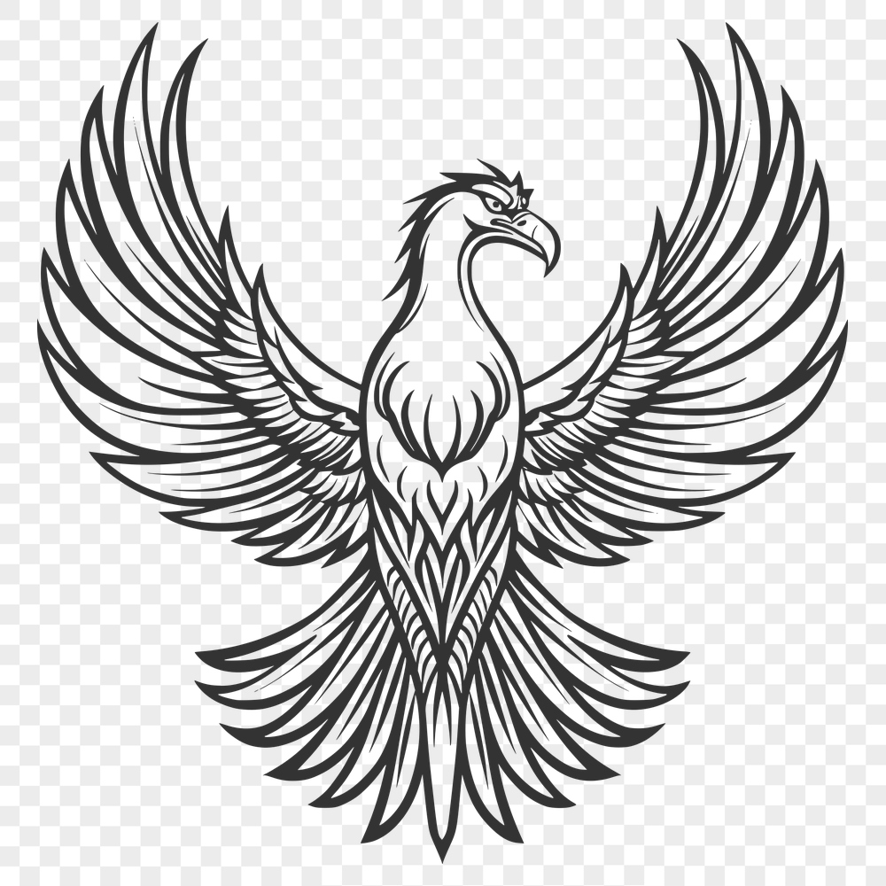 Free Beautiful Pheonix Stencil