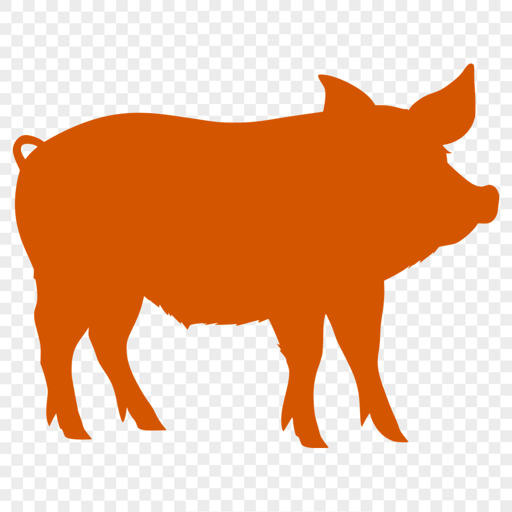 Stunning Standing Pig Vector Craft File