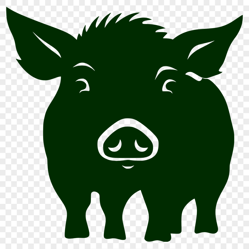 Free Artistic Pig Printable Image