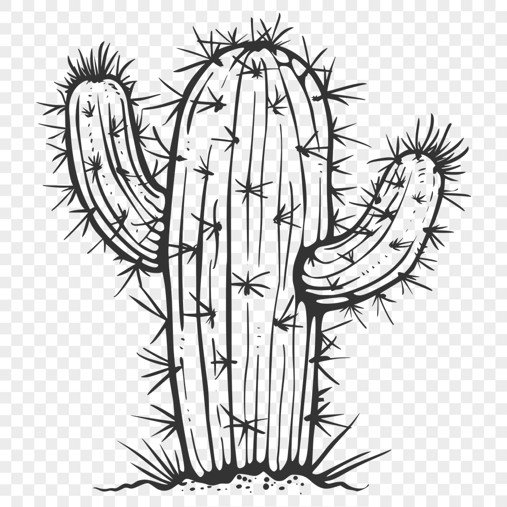 Beautiful Cactus Vector Image