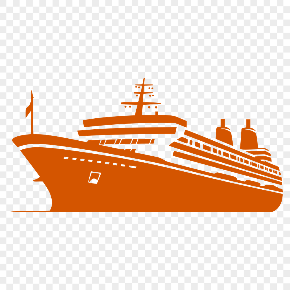 Unique Cruise Ship SVG, PNG, PDF And DXF Files