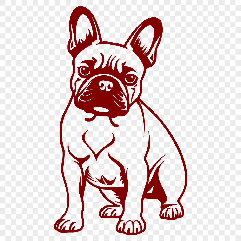 Free Free French Bulldog Digital Drawing